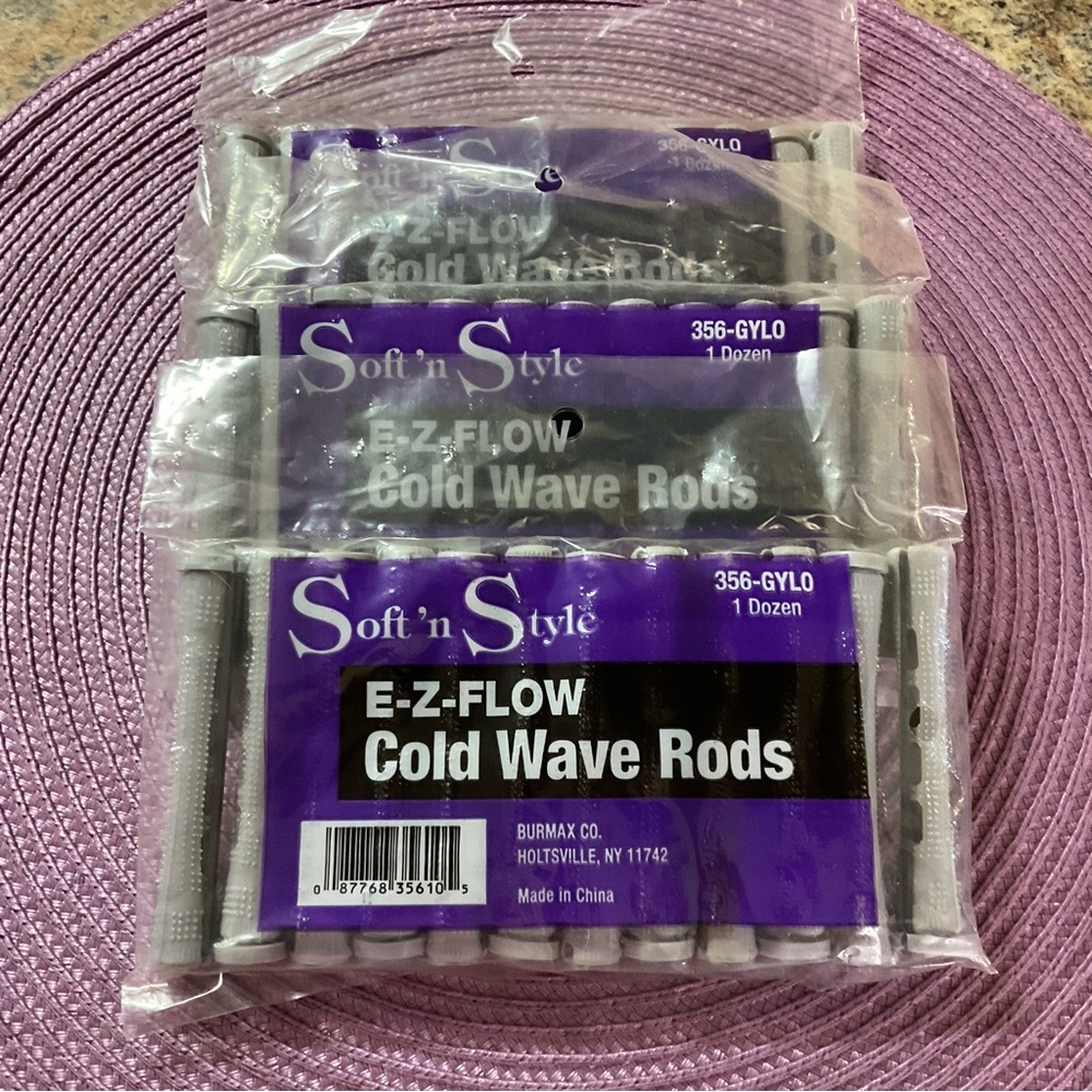 Soft n Style EZ Flow Cold Wave Rods Long 356-GYL0 Bundle